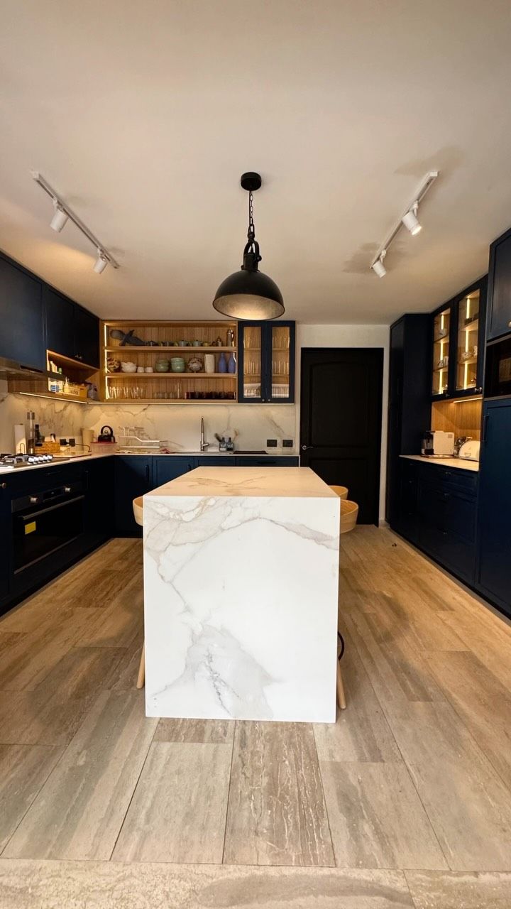 Cocina encina azul
