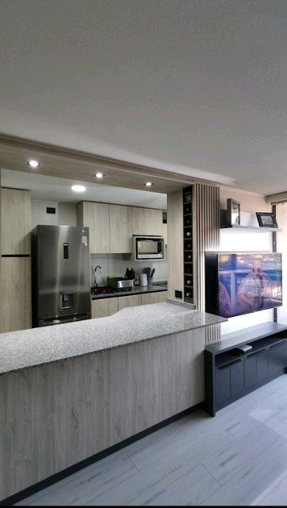 Cocina integrada al living
